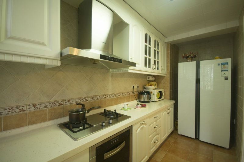 简约风格设计室内厨房灶台案例图片 - 效果图