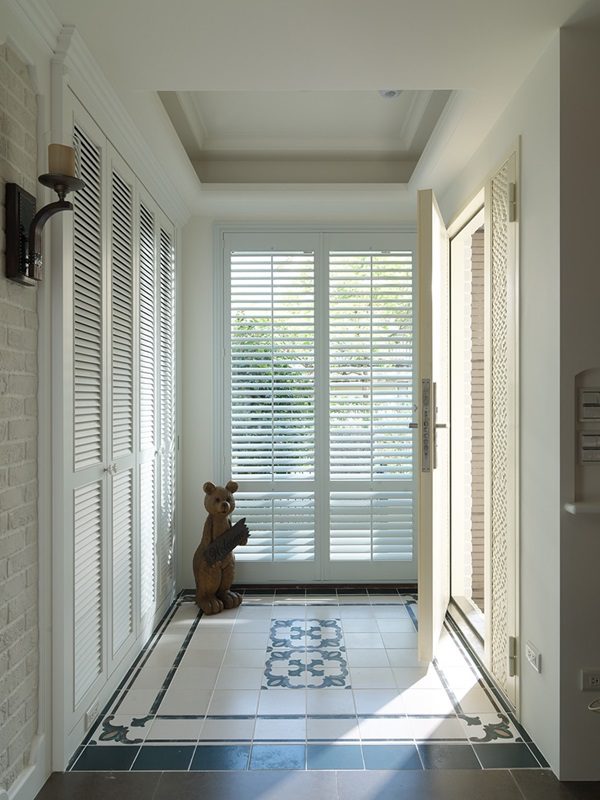 美式乡村风格室内过道设计装修图 - 效果图