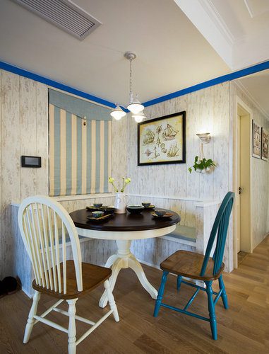 地中海风情装饰窗餐厅效果图