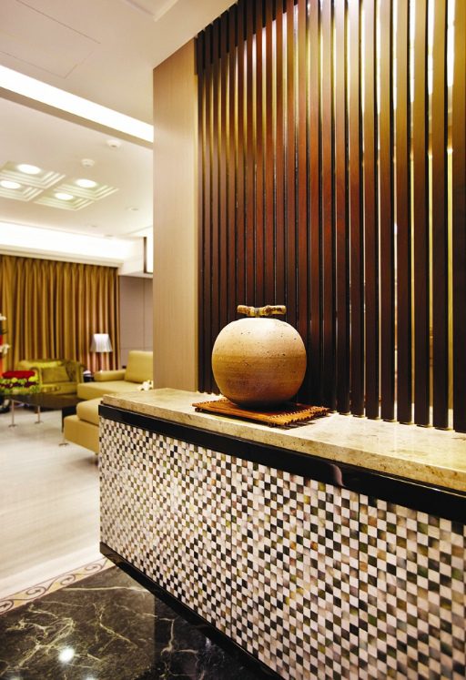 美式风格马赛克玄关图 - 效果图