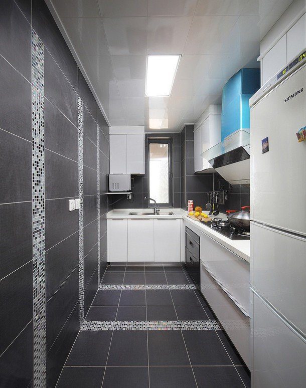 简约精美宜家风格厨房集成吊顶效果图