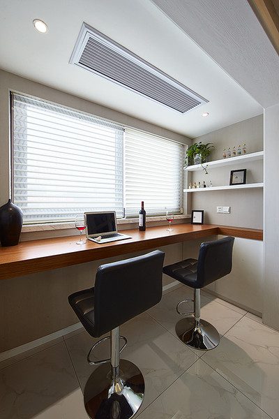 简约格调木质书房装修 - 效果图