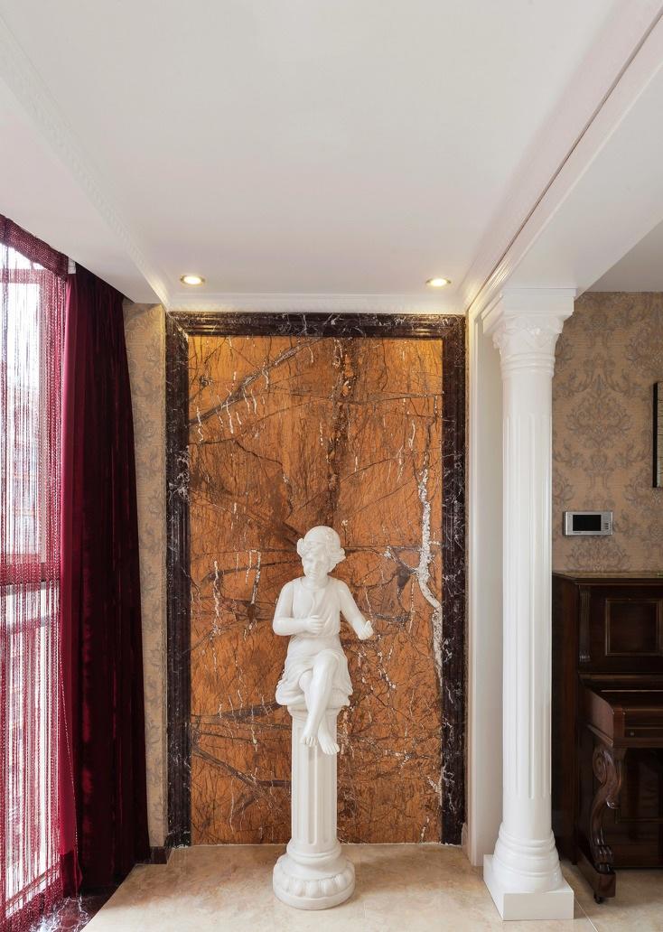 丰裕华丽古典浮雕欧式风格阳台雕塑装饰图 - 效果图