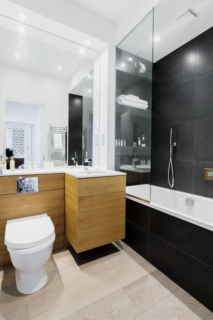 现代北欧风格卫生间装修设计图 - 效果图