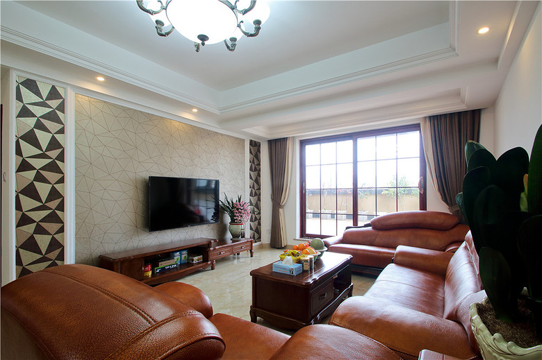 时尚现代装修小别墅客厅设计效果图