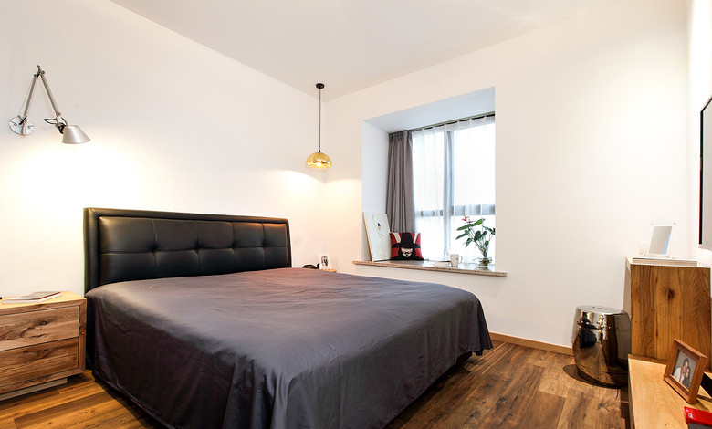 北欧风格简约明亮卧室装修设计效果图