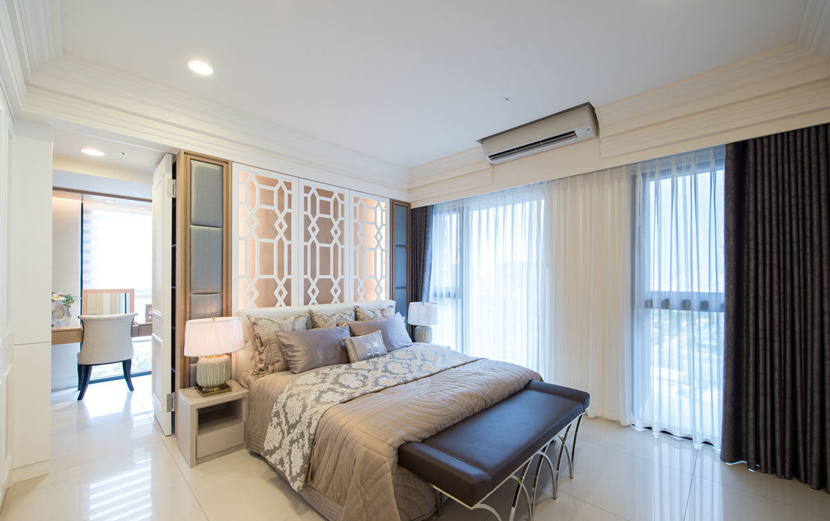 暖色新古典风卧室效果图