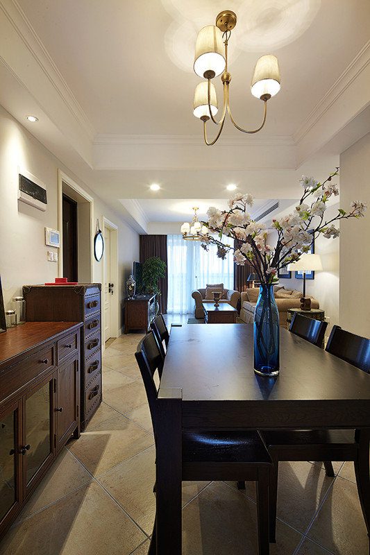 经典复古文艺美式餐厅装饰案例图 - 效果图