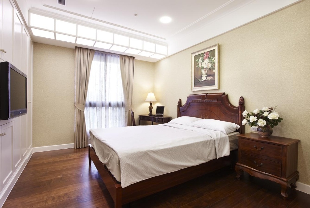 美式古典装修风格卧室装潢效果图