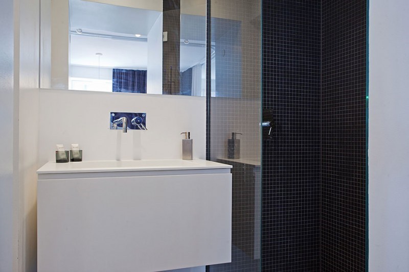 简洁现代卫生间洗手台设计 - 效果图