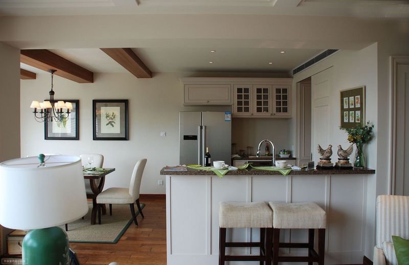 天然石材地中海高脚吧台 - 效果图