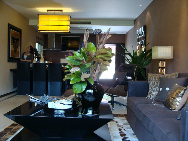 120平时尚现代三室两厅设计装潢效果图