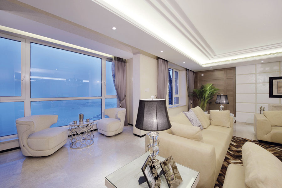 简洁时尚现代封闭阳台设计效果图欣赏