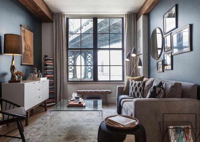 精致唯美美式风格公寓客厅装潢案例图 - 效果图