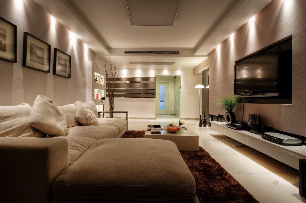 现代时尚简约三居室客厅设计装修图片 - 效果图