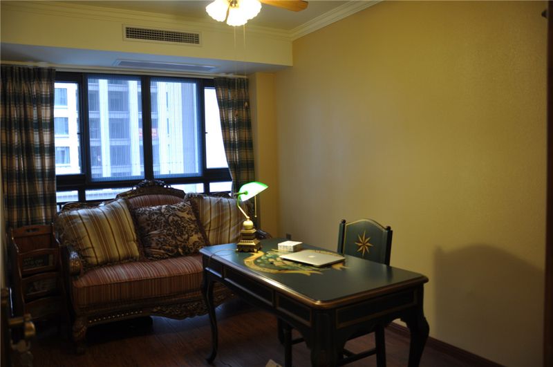 地中海风格复古书房设计效果图