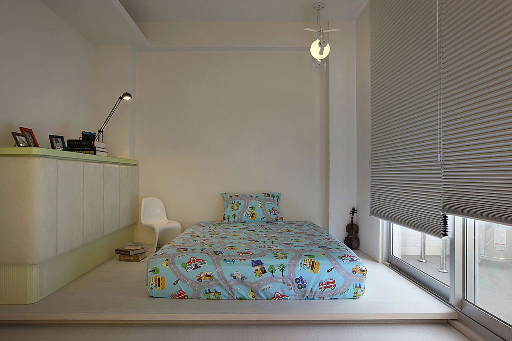 时尚后现代风 儿童房折叠窗帘装饰 - 效果图