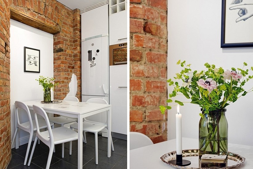 白色小餐厅装修效果图片