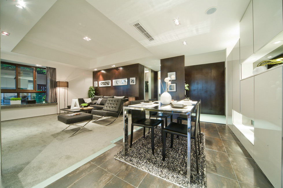 雅致摩登现代装潢餐厅设计 - 效果图