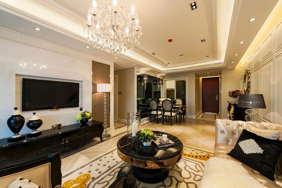 雅致新古典风格二居家装设计 - 效果图