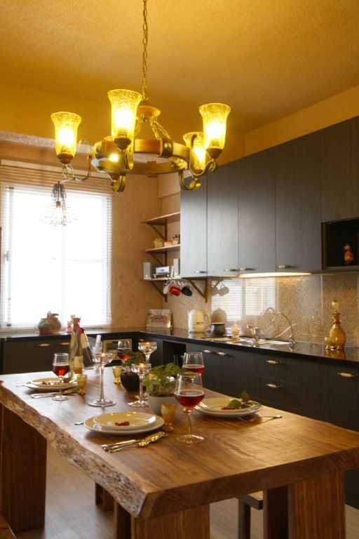 欧式混搭餐厨房吊灯设计 - 效果图