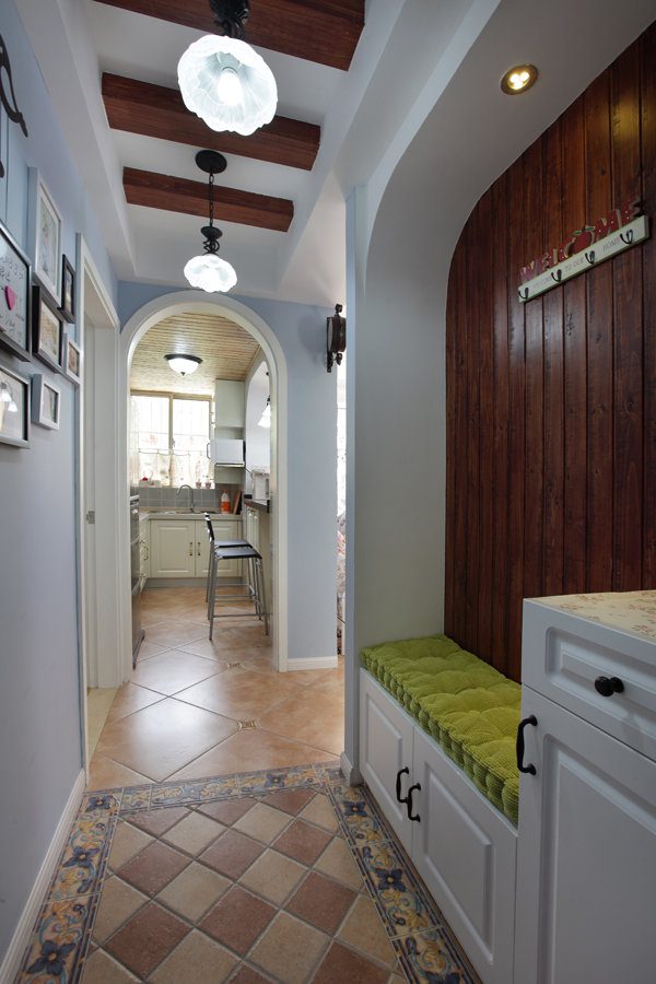 地中海拱门玄关装饰效果图