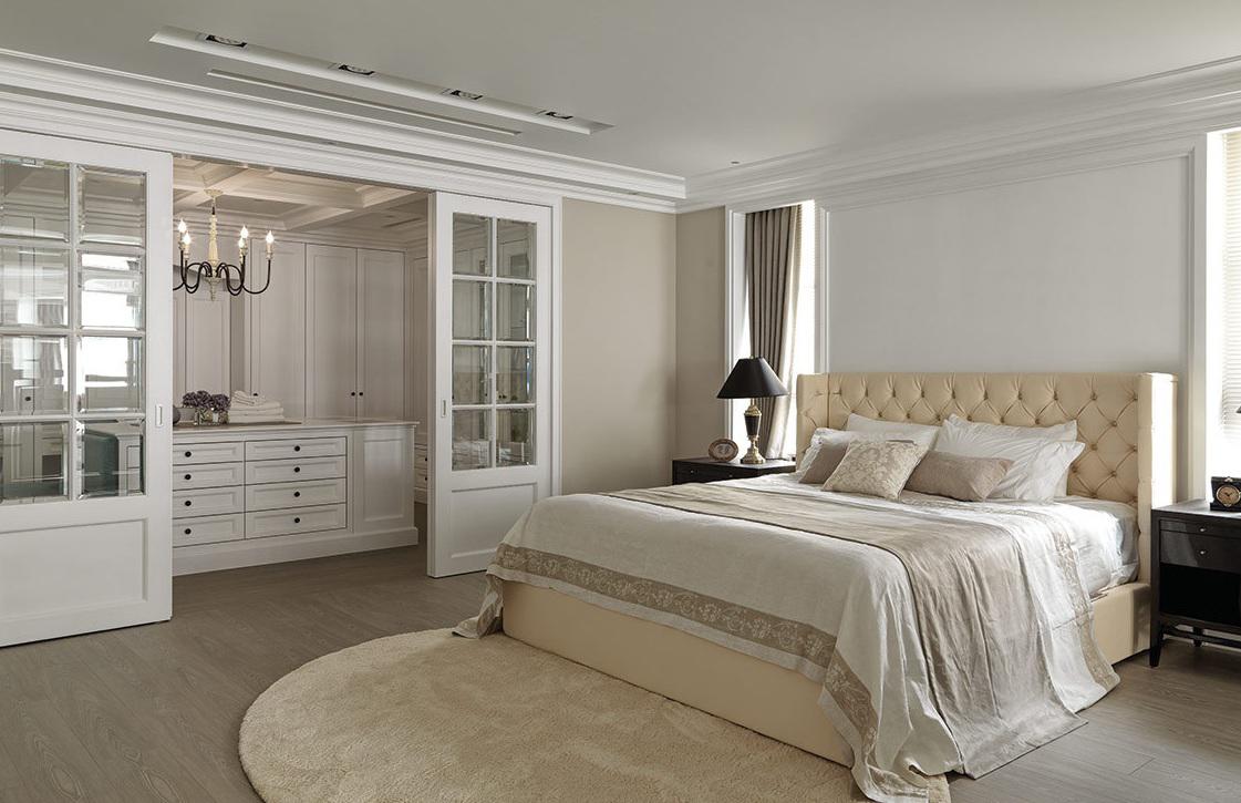 欧式风格三居卧室隔断设计装修图 - 效果图