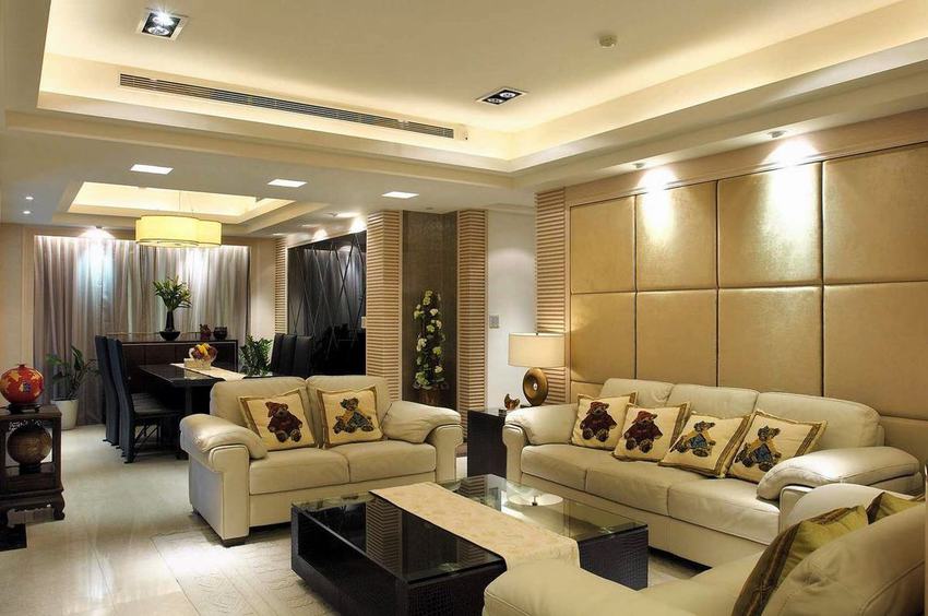 时尚现代三居客餐厅装修图 - 效果图