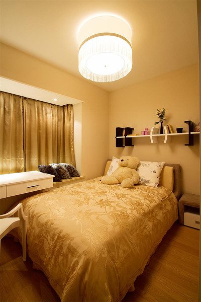 现代简约儿童房背景墙效果图