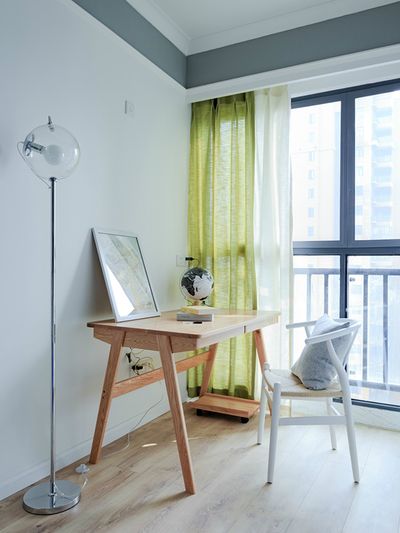 色彩明亮北欧书房设计效果图