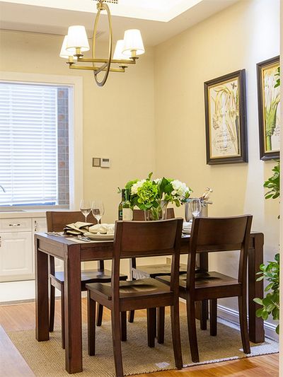 古典复古美式餐厅装修效果图