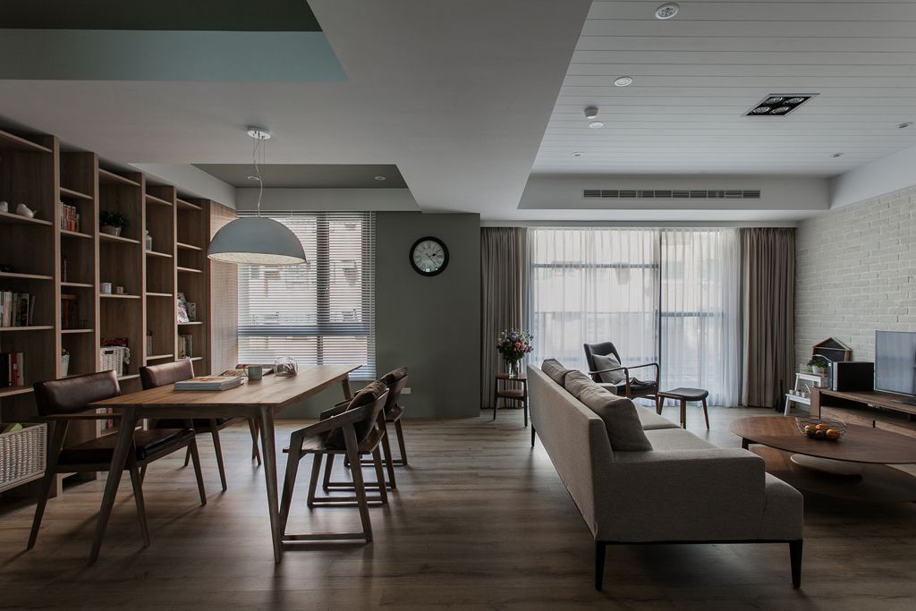 家装二居室实木简约现代装饰鉴赏图 - 效果图