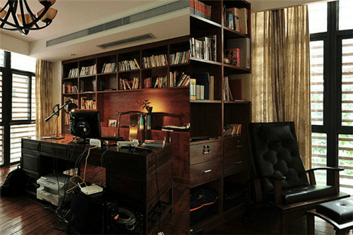 田园书房装修效果图 给你最美的阅读空间 - 翻新攻略