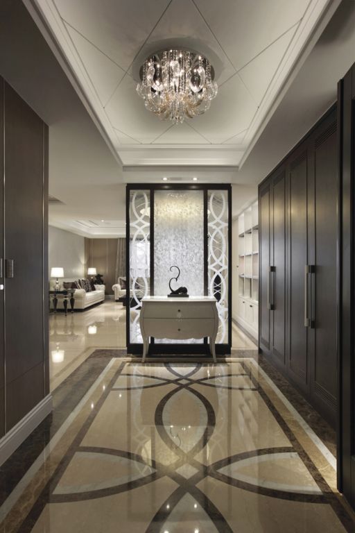 新古典公寓玄关过道装修设计 - 效果图