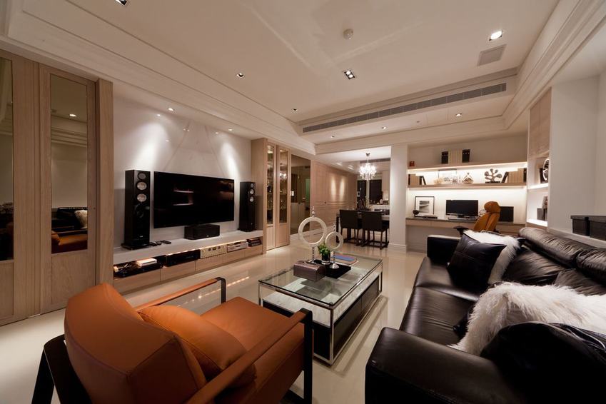 时尚现代三居客厅效果图