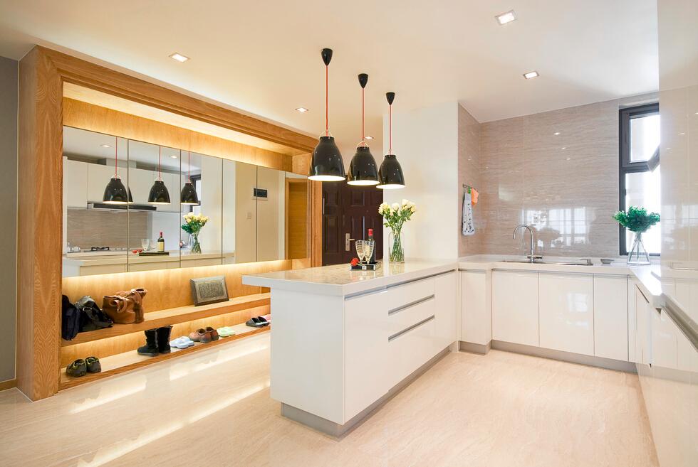 家装简约入门厨房设计装修案例图 - 效果图