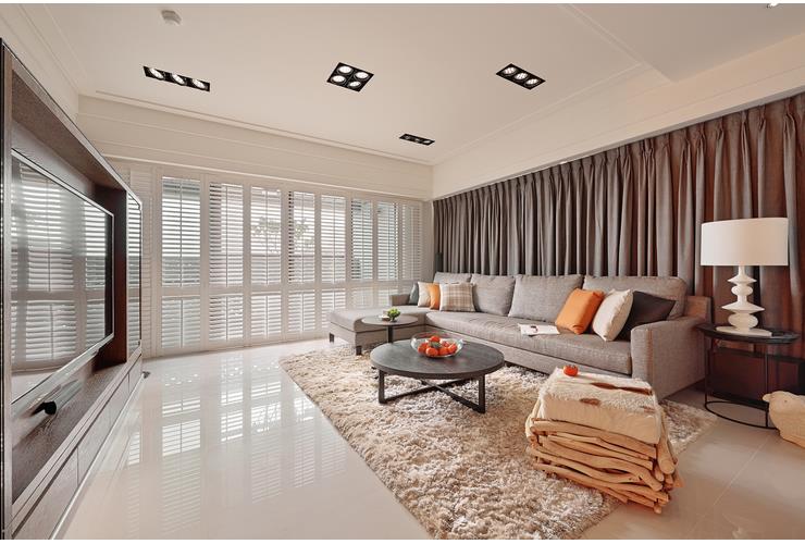 时尚简约设计客厅装修欣赏图 - 效果图