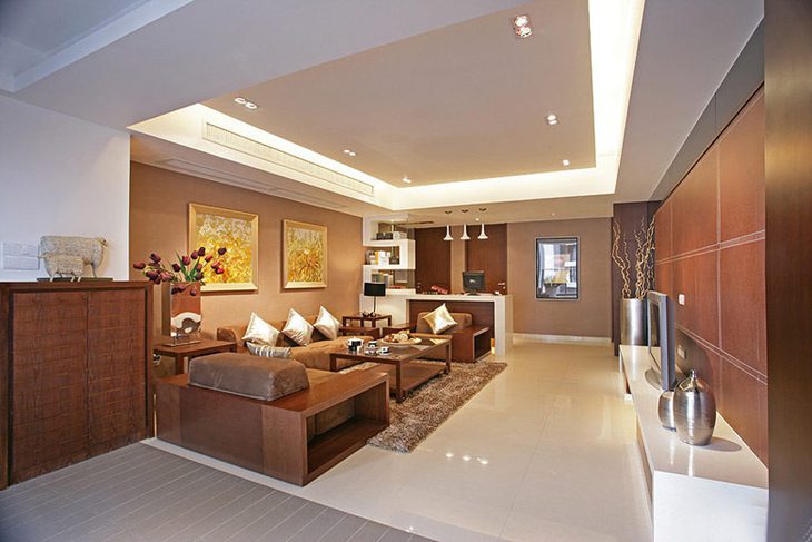 高端现代新中式客厅装饰大全 - 效果图