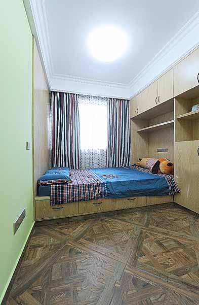 怀旧美式风格儿童房设计装修图 - 效果图