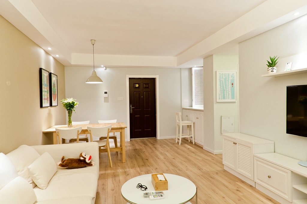 纯净北欧宜家风格家居室内吊顶设计 - 效果图