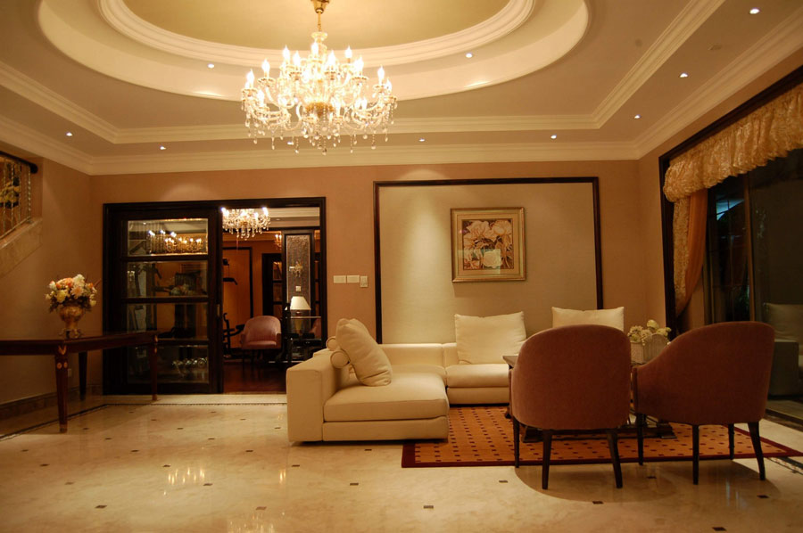 低奢温馨现代欧式风格别墅设计装潢案例图 - 效果图