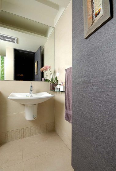 现代家居卫生间洗手盆设计 - 效果图