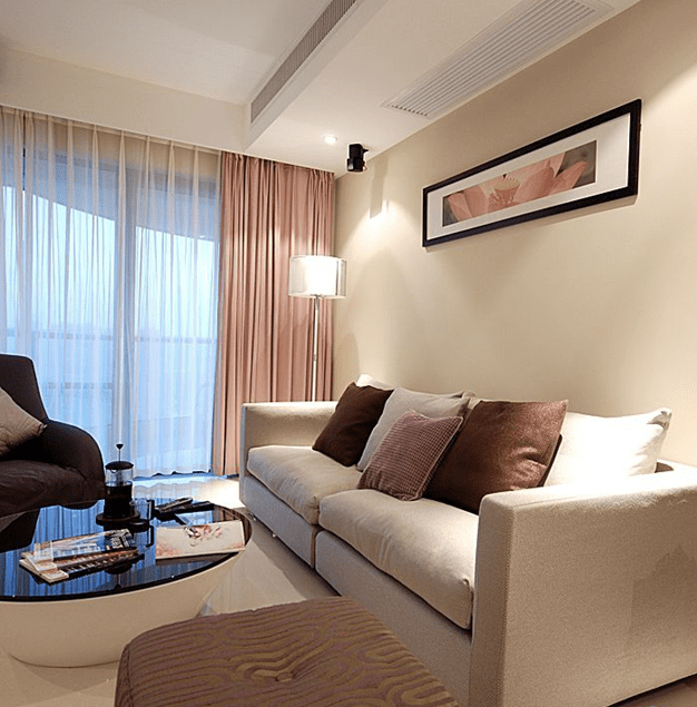 优雅浪漫宜家风 客厅窗帘效果图