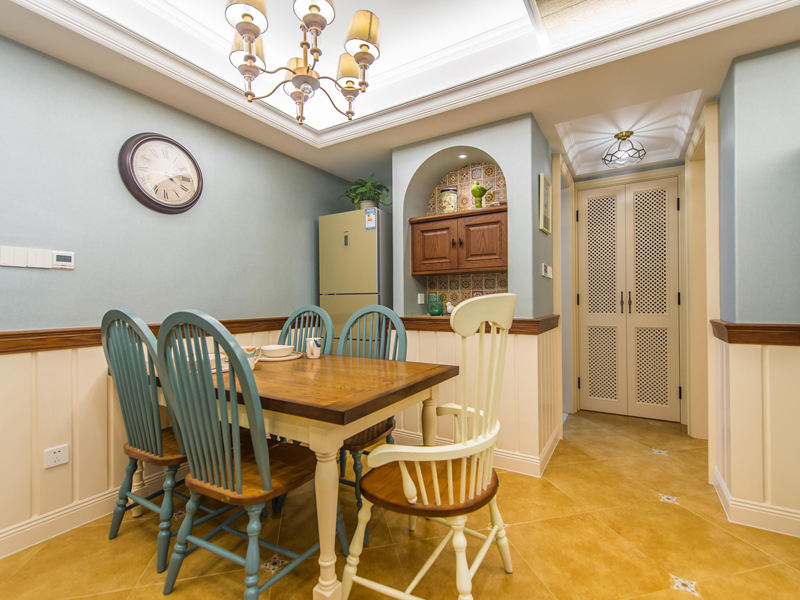 高雅美式乡村餐厅装饰设计效果图