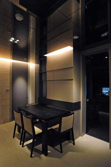 摩登现代餐厅桌椅装饰图 - 效果图