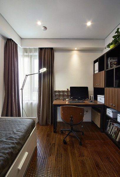 现代简约格调书房窗帘效果图