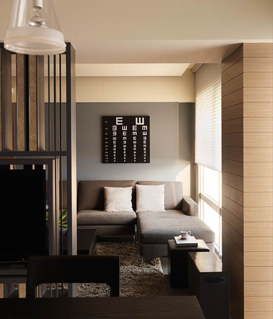 深韵现代风复式客厅一角装修案例图 - 效果图