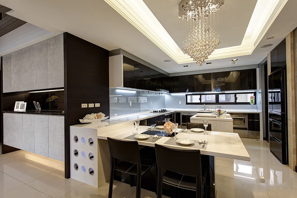 时尚摩登简约餐厨房吊顶效果图