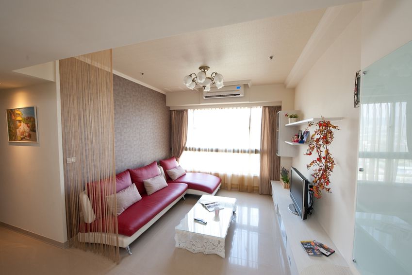 简约风格二居客厅装修展示 - 效果图