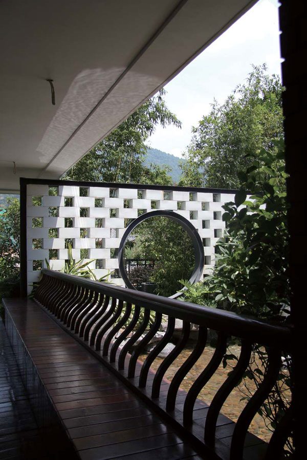 古典新中式过道效果图